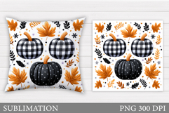 Fall Pumpkin Pillow Design. Pumpkin Sublimation Product Image 1