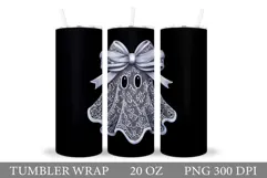 Ghost Tumbler Sublimation. Halloween Tumbler Design Product Image 1