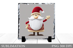 Santa Claus Slate Design. Christmas Slate Sublimation Product Image 1
