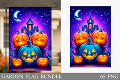 Pumpkin Garden Flag Sublimation. Halloween Garden Flag Product Image 1