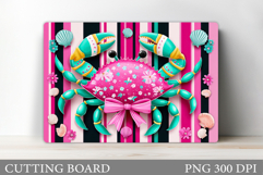 Crab Cutting Board Design. Crab Sublimation Product Image 1