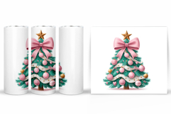 Christmas Tree Tumbler Design. Christmas Tree Sublimation Product Image 2