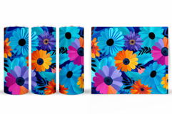 Flowers Tumbler Sublimation. Floral Tumbler Design Product Image 2