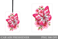 Butterfly Car Air Freshener Design. Butterfly Sublimation Product Image 1