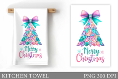 Christmas Tree Kitchen Towel. Christmas Kitchen Towel Design Product Image 1