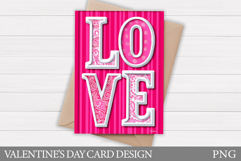 Love Card Printable. Valentines Card Design Product Image 1