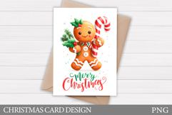 Gingerbread Garden Flag. Christmas Garden Flag Design Product Image 1
