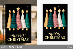 Christmas Tree Garden Flag. Christmas Garden Flag Design Product Image 1