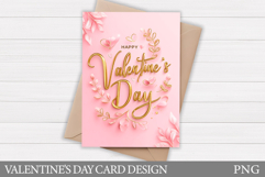 Valentines Day Card Printable. Valentines Card Design Product Image 1