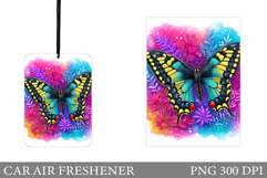 Butterfly Car Air Freshener Design. Butterfly Sublimation Product Image 1