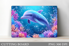Dolphin Cutting Board Design. Dolphin Kitchen Cutting Board Product Image 1