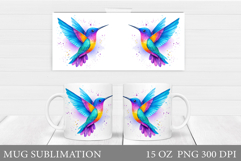 Hummingbird Mug Design. Hummingbird Sublimation Product Image 1