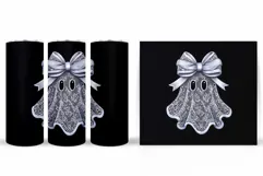 Ghost Tumbler Sublimation. Halloween Tumbler Design Product Image 2