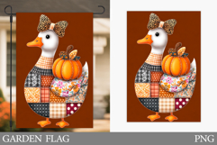 Fall Goose Garden Flag Design. Fall Garden Flag Sublimation Product Image 1