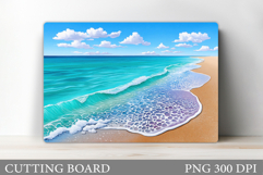 Sea Cutting Board Design. Sea Sublimation Product Image 1