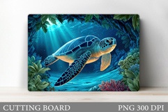 Turtle Kitchen Cutting Board. Sea Turtle Cutting Board Product Image 1