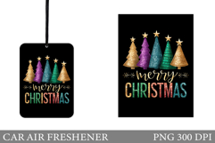 Merry Christmas Car Air Freshener. Winter Car Air Freshener Product Image 1