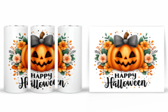 Halloween Pumpkin Tumbler Wrap. Halloween Tumbler Design Product Image 2