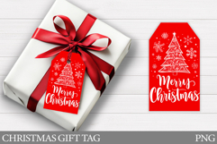 Christmas Gift Tag Printable. Christmas Tree Gift Tag Design Product Image 1