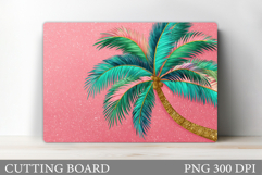 Palm Tree Cutting Board. Palm Tree Sublimation Product Image 1