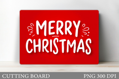 Merry Christmas Cutting Board. Christmas Tree Cutting Board Product Image 1