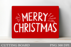Merry Christmas Cutting Board. Christmas Tree Cutting Board Product Image 1