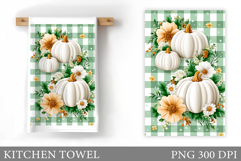 Pumpkin Kitchen Towel Design. Pumpkin Sublimation Product Image 1