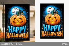 Halloween Pumpkin Garden Flag. Garden Flag Sublimation Product Image 1