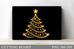 Christmas Tree Cutting Board Design. Kitchen Cutting Board Product Image 1