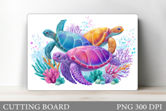 Turtle Kitchen Cutting Board. Turtle Cutting Board Design Product Image 1