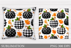 Fall Pumpkin Pillow Design. Pumpkin Sublimation Product Image 1