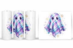 Cute Halloween Pumpkin Tumbler. Cute Ghost Tumbler Design Product Image 2