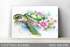 Turtle Kitchen Cutting Board. Sea Turtle Cutting Board Product Image 1