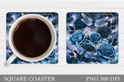Dragonflies Coaster Design. Dragonflies Sublimation Product Image 1