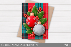 Christmas Card Printable. Merry Christmas Card Design Product Image 1