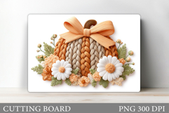 Fall Pumpkin Cutting Board Design. Fall Pumpkin Sublimation Product Image 1