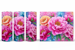 Flowers Tumbler Sublimation. Floral Tumbler Design Product Image 2