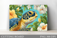 Turtle Kitchen Cutting Board. Sea Turtle Cutting Board Product Image 1