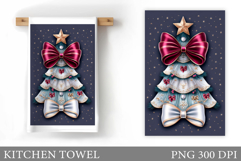 Christmas Tree Kitchen Towel. Christmas Kitchen Towel Product Image 1