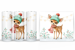 Christmas Deer Tumbler Design. Christmas Tumbler Sublimation Product Image 2
