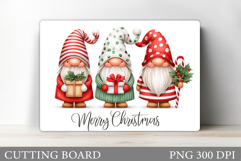 Christmas Gnome Cutting Board. Christmas Cutting Board Product Image 1