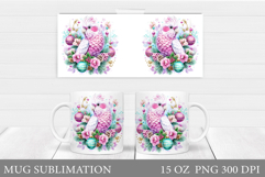 Christmas Parrot Mug Design. Christmas Mug Sublimation Product Image 1