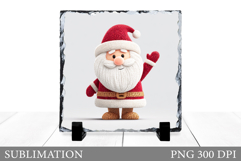 Santa Claus Slate Design. Christmas Slate Sublimation Product Image 1