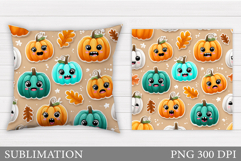 Cute Pumpkin Pillow Design. Cute Pumpkin Sublimation Product Image 1