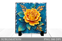 Rose Slate Design. Rose Sublimation Product Image 1
