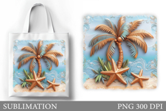Palm Tree Tote Bag Design. Palm Tree Sublimation Product Image 1