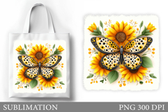 Butterfly Sublimation. Butterfly Tote Bag Sublimation Product Image 1