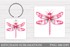 Dragonfly Keychain Design. Dragonfly Sublimation Product Image 1
