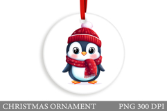 Cute Penguin Christmas Ornament. Christmas Ornament Design Product Image 1