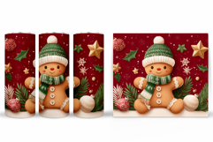 Gingerbread Tumbler Design. Christmas Tumbler Sublimation Product Image 2